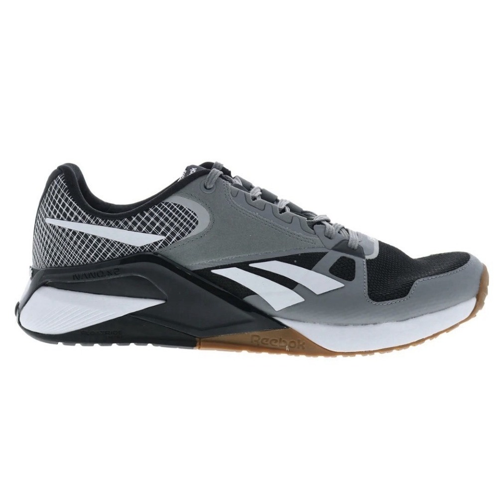Reebok Nano X2 Black‎ Pure Grey Shoes Sneakers Size 7 Men's